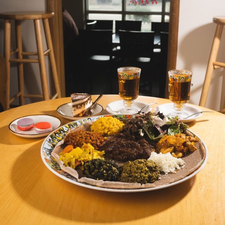 Sampler plate at Kaffa Coffee And Wine Bar.