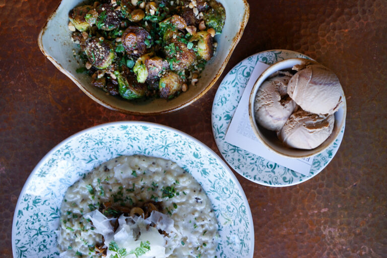 Celebrate with fall favorites from Brussels to wild mushrooms. Photo courtesy of Fire & The Feast.