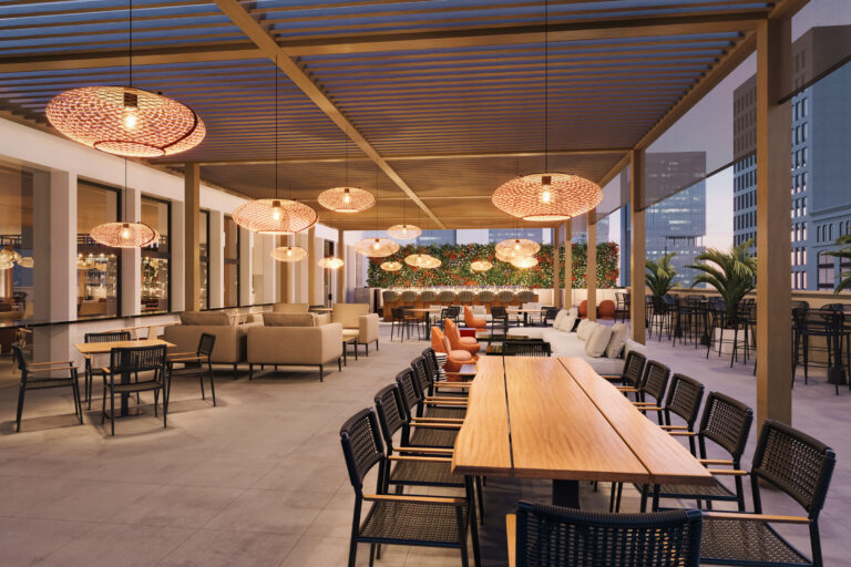 Newly remodeled roof deck at Frolik. Photo courtesy of Frolik.