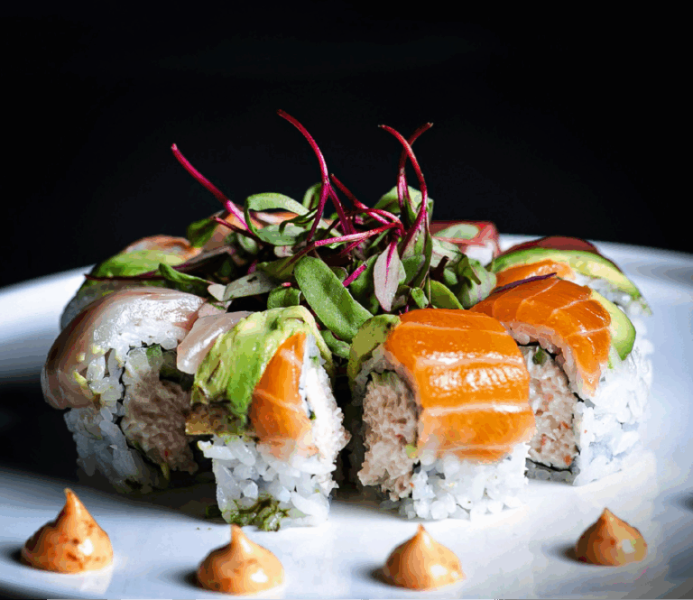 Rainbow Roll at Wild Wasabi. Photo courtesy of Wild Wasabi.
