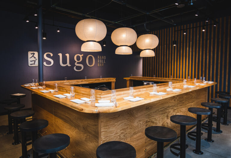 Sugo Hand Roll Bar specializes in high-quality seafood that’s fully butchered in-house. Photo by Feed It Creative.