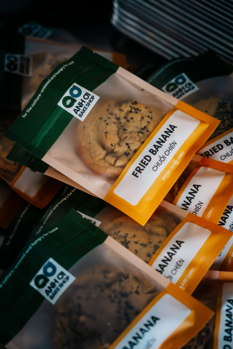 Vince Vu of Anh Oi, a former tech worker, returned to his roots by creating cookies that were reminiscent of his Vietnamese heritage. Photo by Dougal Brownlie, Brownlie Creative.