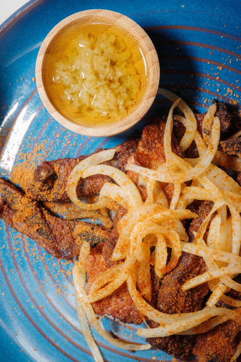 Suya spiced flanken short ribs at Gold Coast Kitchen. Photo courtesy of Gold Coast Kitchen.