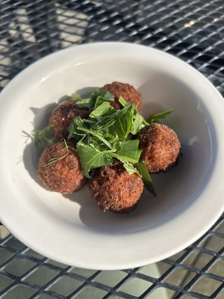 Bakalaw Fritters at Pidgin Cooperative. Photo courtesy of Pidgin Cooperative.