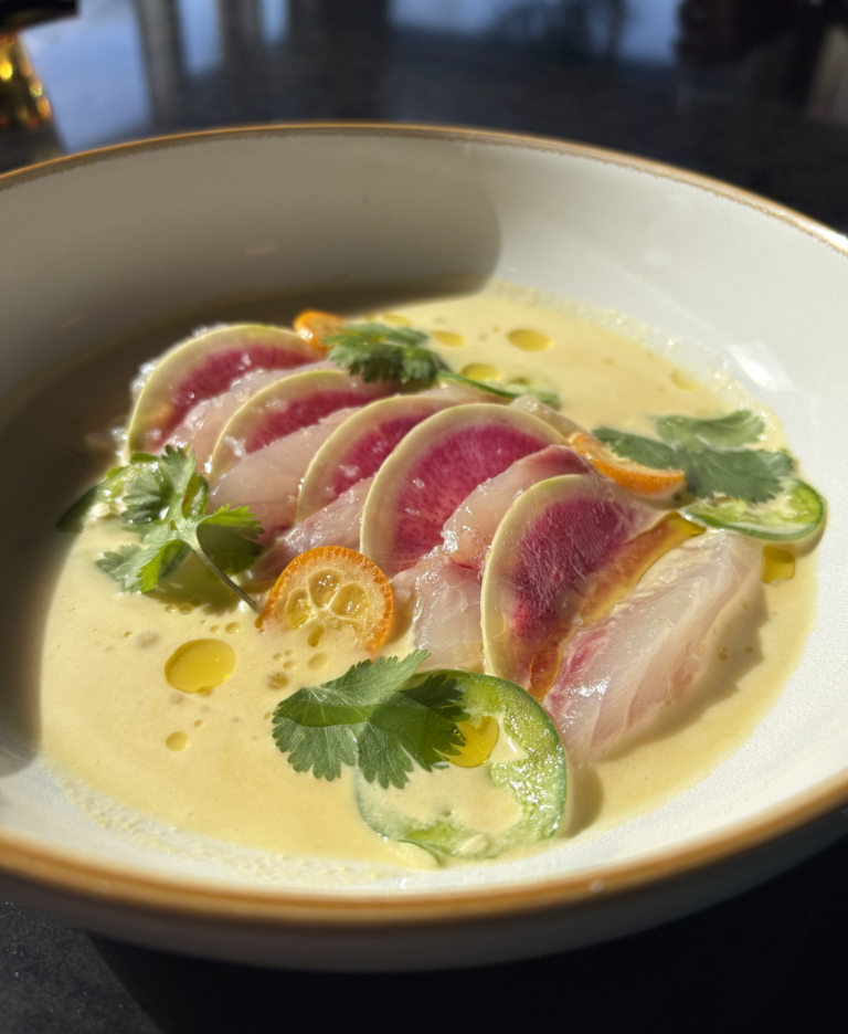 Sea Bream Ceviche at Aslan Tangletown. Photo courtesy of Aslan.