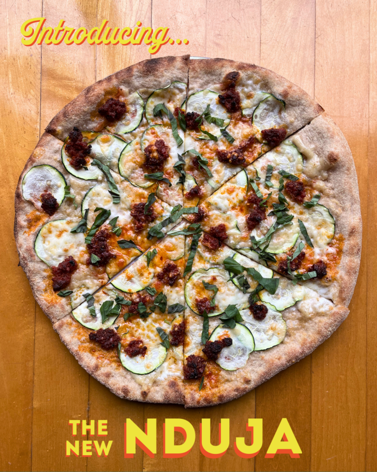 The New Nduja Pizza at Jackson Street Pizza Lounge. Photo courtesy of Jackson Street Pizza Lounge.